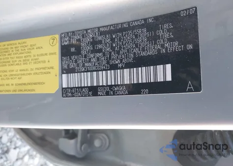 2008 Lexus Rx 350 z USA, uszkodzony, nr VIN 2T2GK31U08C028423